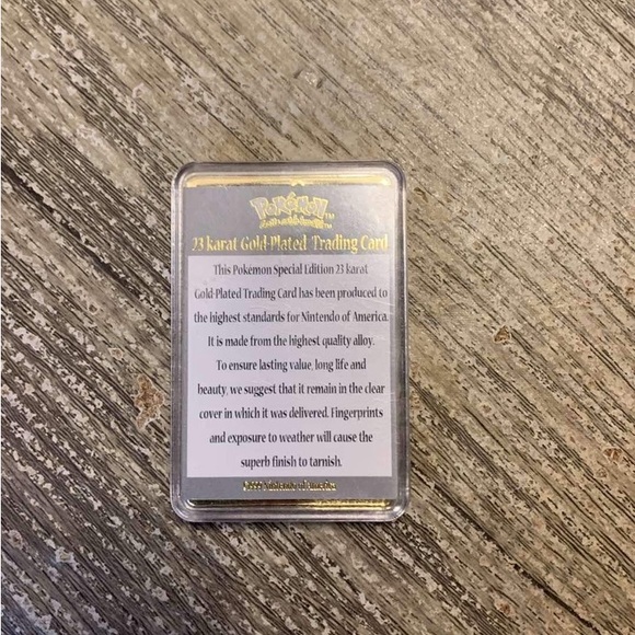 23k gold pickachu card - Picture 1 of 4